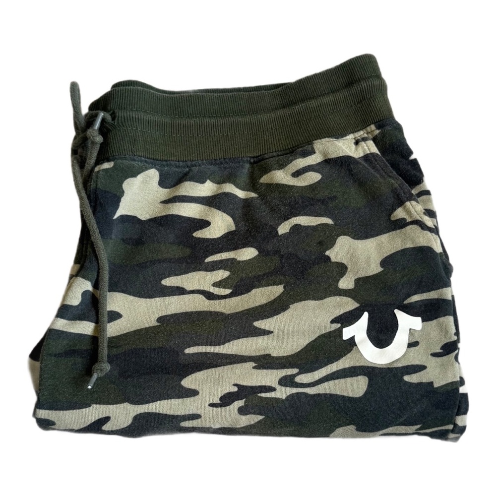 True Religion Camouflage Drawstring Men’s Shorts Size XXL - Picture 3 of 6